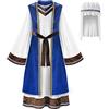 ReliBeauty Costume da Pastore San Giuseppe Bambino Gesù Cristo Ragazzi Vestito Carnevale Natale Halloween, 11-12 anni(150 cm)