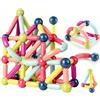 ROUSKY 88PCS sfera magnetica e bastone set,di bastoncini da costruzione magnetici, piastrelle per blocchi di costruzione, giocattoli impilabili STEM per bambini dai 3 anni in su