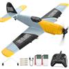 DEERC Aereo RC 3 canali BF-109 Giocattolo da caccia per aereo telecomandato, Stabilizzatore giroscopico a 6 assi da 2,4 GHz Aereo per aliante RTF, Facile da pilotare per Adulti Bambini Principianti…