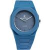 GDL Giovanni De Luca Orologio Uomo e Donna Elegante con Cassa in Policarbonato 40,5 x 8,8 mm, Quadrante Ottagonale Blu, Cinturino Blu e Movimento al Quarzo Giapponese - Impermeabile 5 ATM, Leggero e Resistente