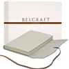 Belcraft Capri Diario in Pelle, Realizzato a mano da Artigiani Toscani, Include Scatola Regalo, A5 (15x21 cm) Avorio