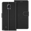 COODIO Custodia in Pelle per Samsung Galaxy Note 4, Cover a Libro Magnetica Portafoglio per Samsung Galaxy Note 4, Nero