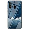 MadBee Cover per Samsung Galaxy A8s [con Pellicola Proteggi Schermo],Custodia Protettiva in Vetro Temperato 9H [Cielo Stellato] + Cornice Paraurti in Silicone Morbido Cover Case (Stellato Blu)