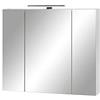 Schildmeyer Limone - Mobile con specchio, materiale a base di legno, ‎bianco opaco, 80 x 74,4 x 16 cm