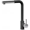 Plados VEMIXEXTL-70 Miscelatore cucina monocomando con canna a 90° e doccia estraibile VEMIXEXTL finitura 70 ULTRAGRANIT BLACK MATT
