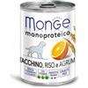 MONGE Fruit Monoprotein Tacchino con riso e arancia 400 g