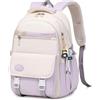 IvyH Zaino per Ragazze - Zainetto Casual Grande Capacità, Casual e Impermeabile, Zaino Bambina Scuola Elementare e Media - Perfetto Porta PC Zainetti per Ragazza e Ragazzi, Viola