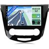 Generic YUNTX [6GB+128GB] Android 12 Autoradio per Nissan X-Trail Qashqai 2014-2017-[Incorporato Carplay/Android Auto/DSP]-10.1-Free Camera&MIC-2 Din/GPS/Bluetooth 5.0/WiFi/DAB/USB/4G/Comandi al volante