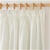 PONY DANCE Tende Lino Semitrasparenti con Fettuccia per Interni Tende Corte per Cucina Moderne Linen Curtains per Salotto Finestre 2 Pezzi L 140 x A 145 CM, Crema