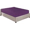 NIYS Luxury Bedding Lenzuolo in 100% flanella di cotone spazzolato con angoli profondi 40 cm Doppio Purple