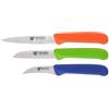 GRÄWE Set di 3 coltelli da frutta e verdura, piccoli coltelli da cucina, in acciaio inox, colorati, super affilati