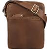 STILORD 'Blake' Borsetta Uomo Tracolla Pelle Borsa Messenger Piccola Elegante Borsello Vintage Borsa Tracolla per Tablet da 8 Pollici Cuoio, Colore:mocca - marrone scuro