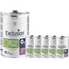 Generic EXCLUSION Cibo per Cani INTESTINAL PUPPY Maiale e Riso ALL BREEDS 6 SCATOLETTE DA 400GR