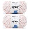 Bernat Blanket Extra Blush Pink Yarn - 2 confezioni da 300 g/10,5 oz - poliestere - 7 Jumbo - 90 metri - per lavoro a maglia, uncinetto, artigianato e amigurumi, filato di ciniglia grosso