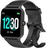 Blackview Smartwatch Donna Uomo,Orologio Fitness Tracker,1,83" Full Touch Smart Watch,Monitoraggio Sonno, SpO2, Frequenza Cardiaca,Notifiche Messaggi(2 Cinturini)