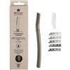 MYLILY Rasoio viso oro argento | Dermaplaning viso | Eyebrow razor | Con 5 lametta viso donna