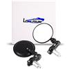 LOKLISUM Specchietti retrovisori moto manubrio 7/8 Bar End specchi pieghevoli CNC specchi laterali universali compatibili con Grom Shadow Z900 Z125 pro Street Bike ATV MT-03 MT-07 MT-09 CBR600