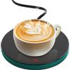 Fangehong Scalda Tazze da Caffè Intelligente con 2 Impostazioni di Temperatura, Sottobicchiere Riscaldato Elettrico Spegnimento Automatico 8 Ore, Scaldatazze Fino a 55 ℃ per Latte Bevande Caffè Tè (Verde)