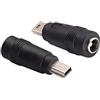 AAOTOKK Mini USB Adattatore di Alimentazione DC Mini USB Maschio a 5,5x2,1 mm Connettore jack di Ricarica Barrel Power 5V Connettore USB per Mini Dispositivo di Ricarica USB (2Pezzi-Mini)