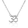 Diamond Treats Collana con Ciondolo a Forma di Divino OM in Argento 925, Catena e Ciondolo in OM (Aum) per Donna e Ragazza, Collana Donna in Argento, Oro Giallo o Oro Rosa, con Confezione Regalo