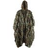 PELLOR Telo Mimetico, Ghillie Poncho Mimetico con Foglie Mantello 3D Taglia Universale per Woodland Camo Fotografia di Caccia Nascosto