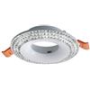Zeitnet Inc. Porta faretto tondo bianco incasso 65mm brillantini supporto lampade LED GU10