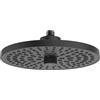 Ideal Standard Idealrain Alu+ Kit doccia, con due tipi di getto selezionabili tramite commutatore rotante, doccia a pioggia a risparmio idrico con ugelli EasyClean - Nero Opaco (260x91x260 mm)