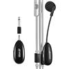 VOEMPHI Microfono per Flauto Senza Fili 2,4 G, Microfono per Strumenti Musicali Ricevitore e Trasmettitore Wireless, per Flauto e altro ancora