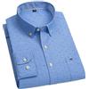 MAOAEAD Camicie Oxford da uomo casual a maniche lunghe in cotone camicia button down a quadri formale camicia oversize da uomo taglie forti S ~ 7XL, 526, 45/5XL