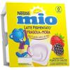 Nestle' Mio Merenda al Latte Gusto Fragola e Mora Offerta 3 Confezioni da 100gr (12vasetti)