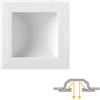 Faro LED da incasso Quadrato Luce INDIRETTA 12W Foro 130x130mm Colore Bianco Caldo 3.000K
