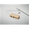 Tecnologici personalizzati Hub USB a 3 porte in bamboo personalizzabile personalizzate o neutre