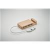 Tecnologici personalizzati Hub USB in bamboo 4 porte personalizzabile personalizzate o neutre
