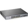 Zyxel GS1350-18HP-EU0101F switch di rete Gestito L2 Gigabit Ethernet (10/100/1000) Supporto Power over Ethernet (PoE) Grigio GS1350-18HP-EU0101F