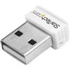 StarTech.com Adattatore di rete wireless N mini USB 150 Mbps - Adattatore WiFi USB 802.11n/g 1T1R - Bianco USB150WN1X1W