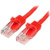 StarTech.com Cavo di rete CAT 5e - Cavo Patch Ethernet RJ45 UTP Rosso da 2m antigroviglio 45PAT2MRD