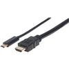 Manhattan 152235 cavo e adattatore video 1 m USB tipo-C HDMI tipo A (Standard) Nero IADAP USBC-HDMI1