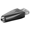 LINK SELECTED Goobay USB/3.5mm Adapter USB-A Nero E10057