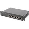 Digitus Switch Gigabit Ethernet PoE 8 porte 10'' DN95317