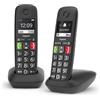 Gigaset E290 Duo Telefono analogico/DECT Identificatore di chiamata Nero SIEE290DUOBK