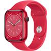 Apple Watch Series 8 GPS 41mm Cassa in Alluminio color (PRODUCT)RED con Cinturino Sport Band (PRODUCT)RED - Regular MNP73TY/A
