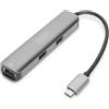 DIGITUS Type-C to HDMI (4K/30Hz) USB-AX3/RJ45 Adapter