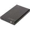 DIGITUS Alloggiamento 2.5 SSD/HDD - SATA I-II - USB 2.0 - Box esterno HDD/SSD - 2.5' - SATA - Seriale ATA II - Collegamento del dispositivo USB - Nero