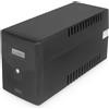 DIGITUS Line-Interactive UPS, 1500VA/900W 12V/9Ah x2 battery,4x CEE 7/7,USB,RS232,RJ45,LCD