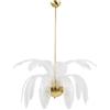 Cristalleria Murano Palma - Lampadario vintage murano con imponenti palme in cristallo