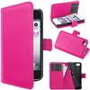 ebestStar - Cover Compatibile con iPhone 4, 4S Custodia Portafoglio Pelle PU Protezione Libro Flip, Rosa [Apparecchio: 115.2 x 58.6 x 9.3mm, 3.5'']