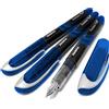 Zebra Pen Zebra Fuente - Penna stilografica usa e getta, inchiostro blu, confezione da 3