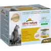 Almo Nature Made in Italy per Gatto - Mega Pack HFC Natural Light Meal con Filetto di Pollo, 4 x 50 g