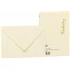 Rössler Papier 2031388803 - Busta DIN C6, fodera in seta, 20 pezzi, carta fatta a mano, martellata, avorio