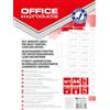 OFFICER PRODUCTS Office PRODUCTS - Etichette autoadesive per indirizzi stampabili, 52,5 x 21,2 mm, 100 fogli A4, colore bianco/bianco